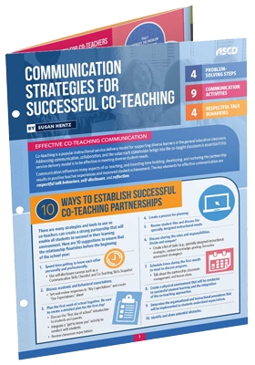 Communication Strategies for Successful Co-Teaching (Quick Reference Guide)